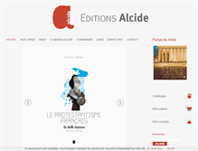 Tablet Screenshot of editions-alcide.com